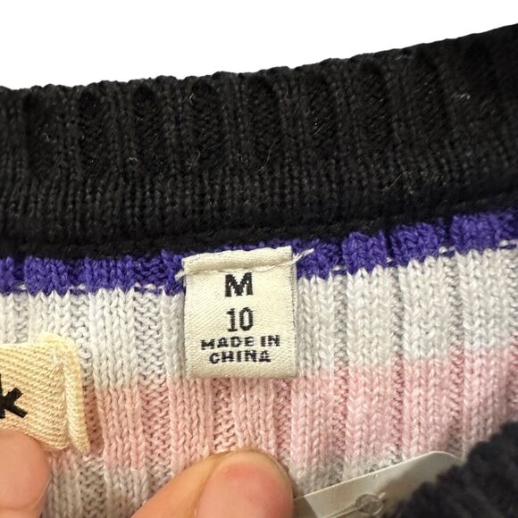 Girls Size Medium Kidpik Striped Knit Top Multi-Color - Picture 4 of 7